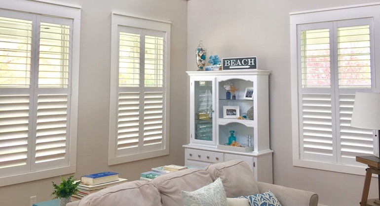 plantation shutters in Orlando great room